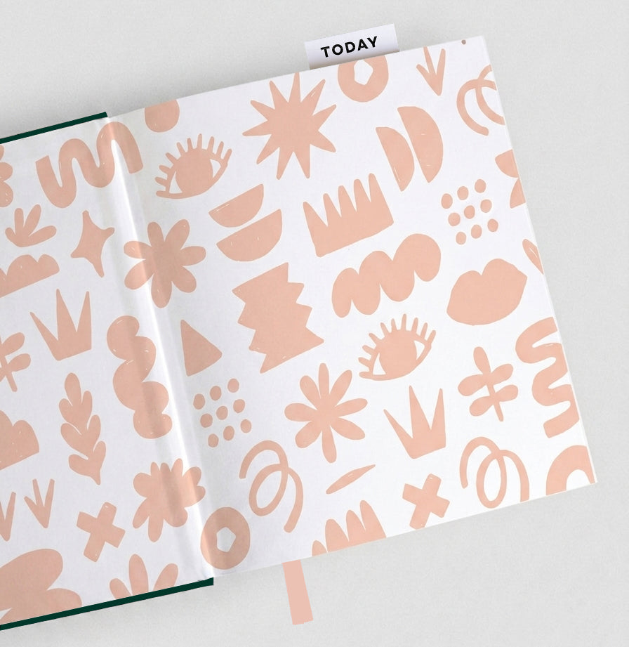 Forest Green + Nude Undated Planner | HELLO TIME