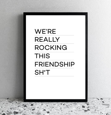 Rocking Friendship A4 Framed Print