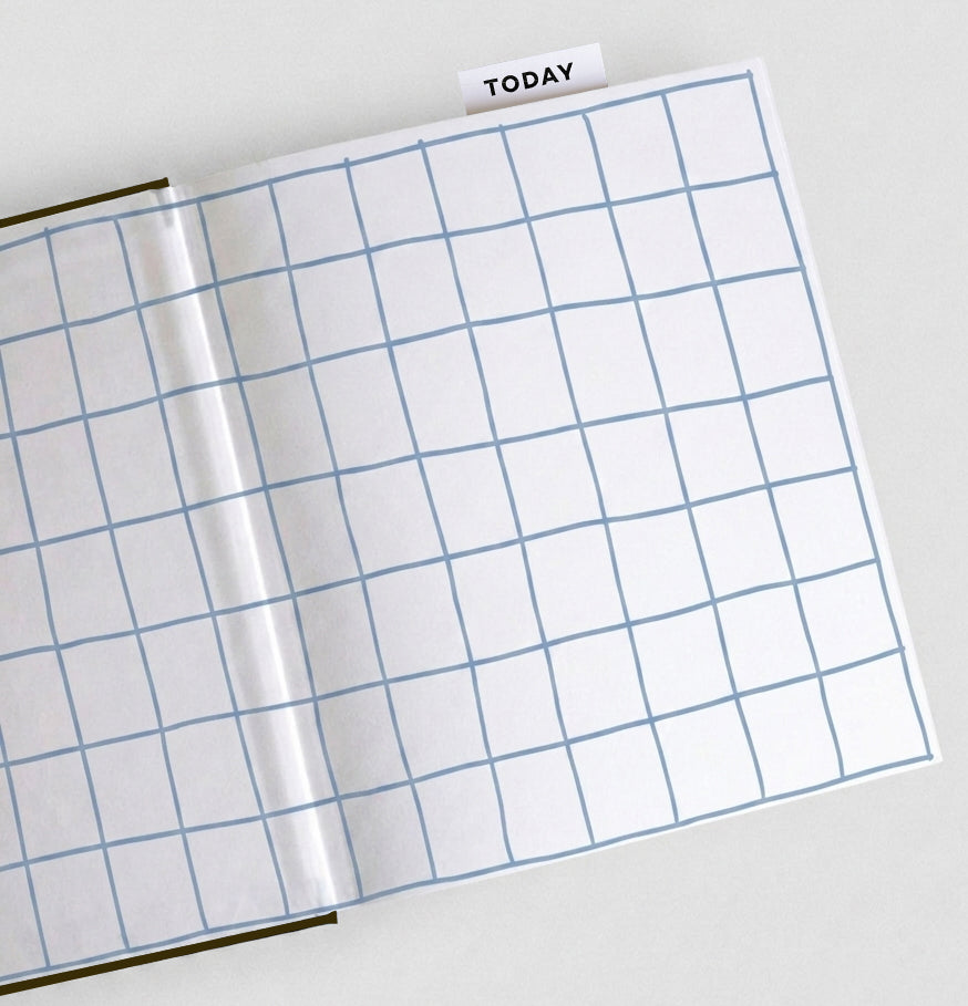 Cacao Brown + Powder Blue Undated Planner | HELLO TIME