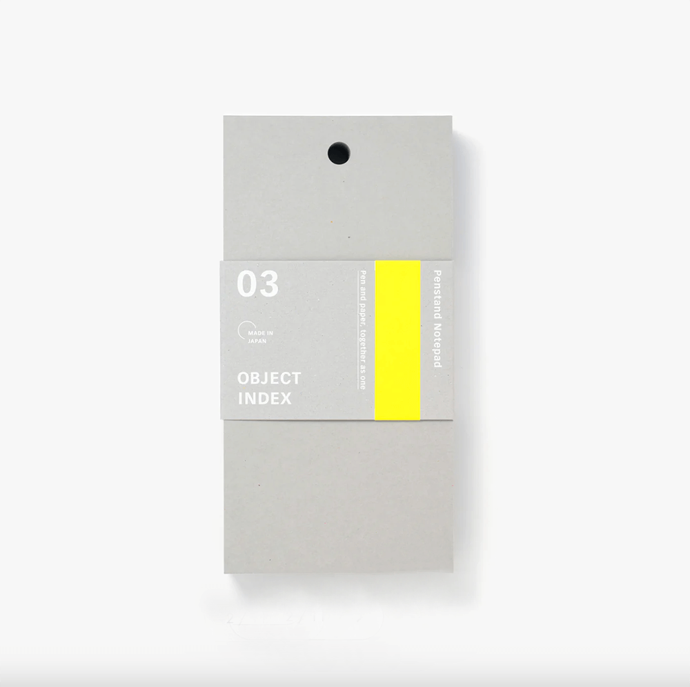 Object Index Penstand Grey Notepad