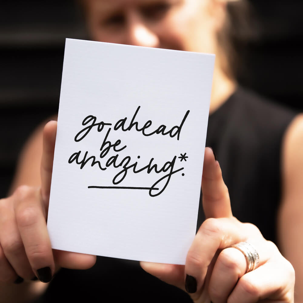 Be Amazing Good Luck Card