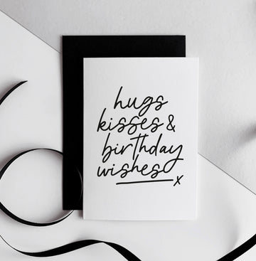 Hugs & Kisses Birthday Card