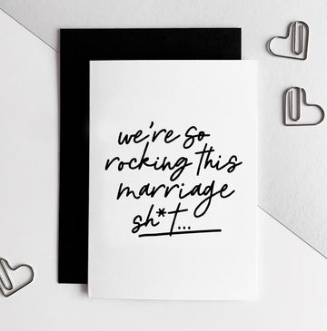 Rocking Marriage Wedding Anniversary Card