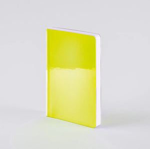 Nuuna notebook with candy neon gloss cover on a white background