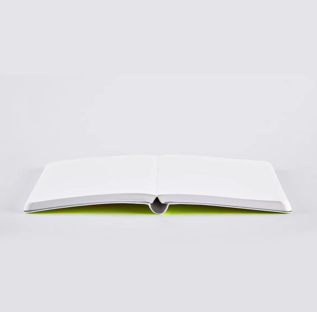 Nuuna notebook with candy neon gloss cover on a white background