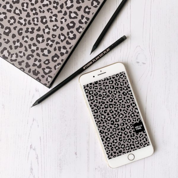 Leopard Print Phone Wallpaper // Free Download | HELLO TIME