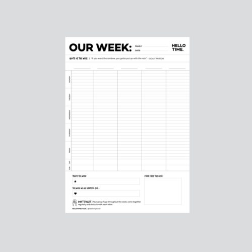 Hello Time_Family WEEKLY Timetables_Square